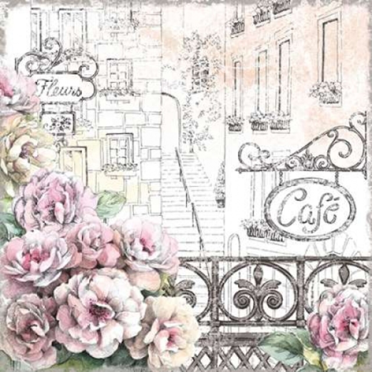 Paris Roses I Poster Print by Beth Grove - Item # VARPDX22321